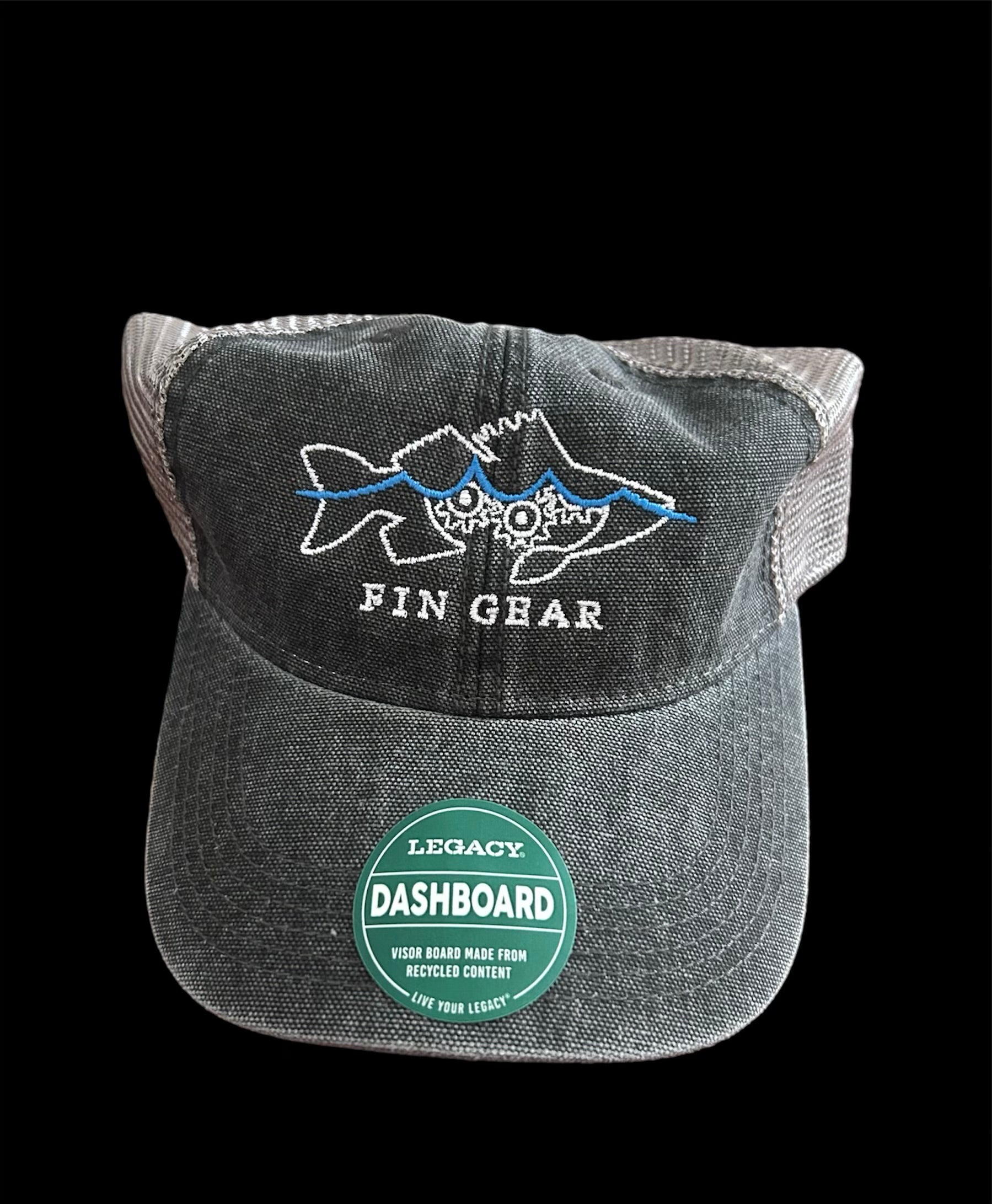 FIN GEAR Legacy Trucker Hat- Black/Grey