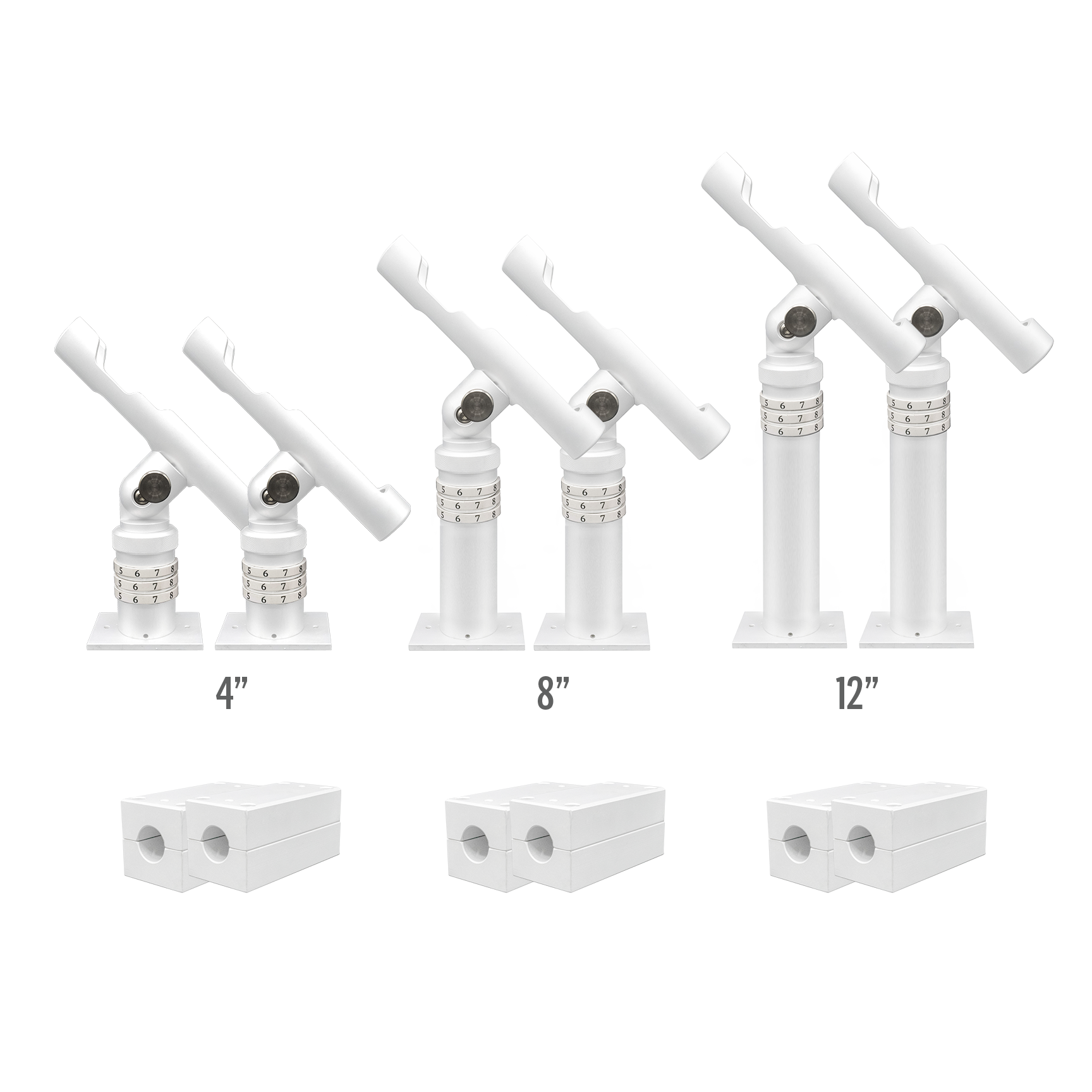 Complete Rod Holder Mounting Kit (Rail Mount System)