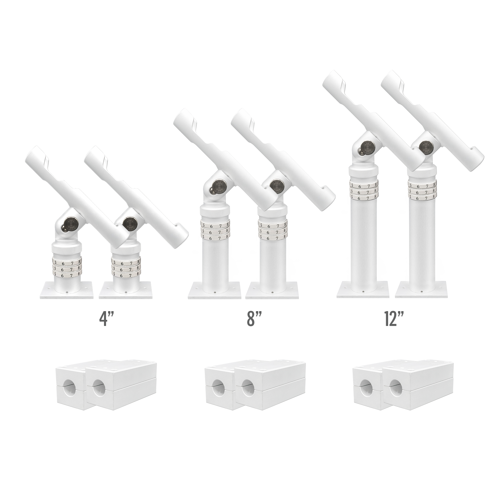 Complete Rod Holder Mounting Kit (Rail Mount System)