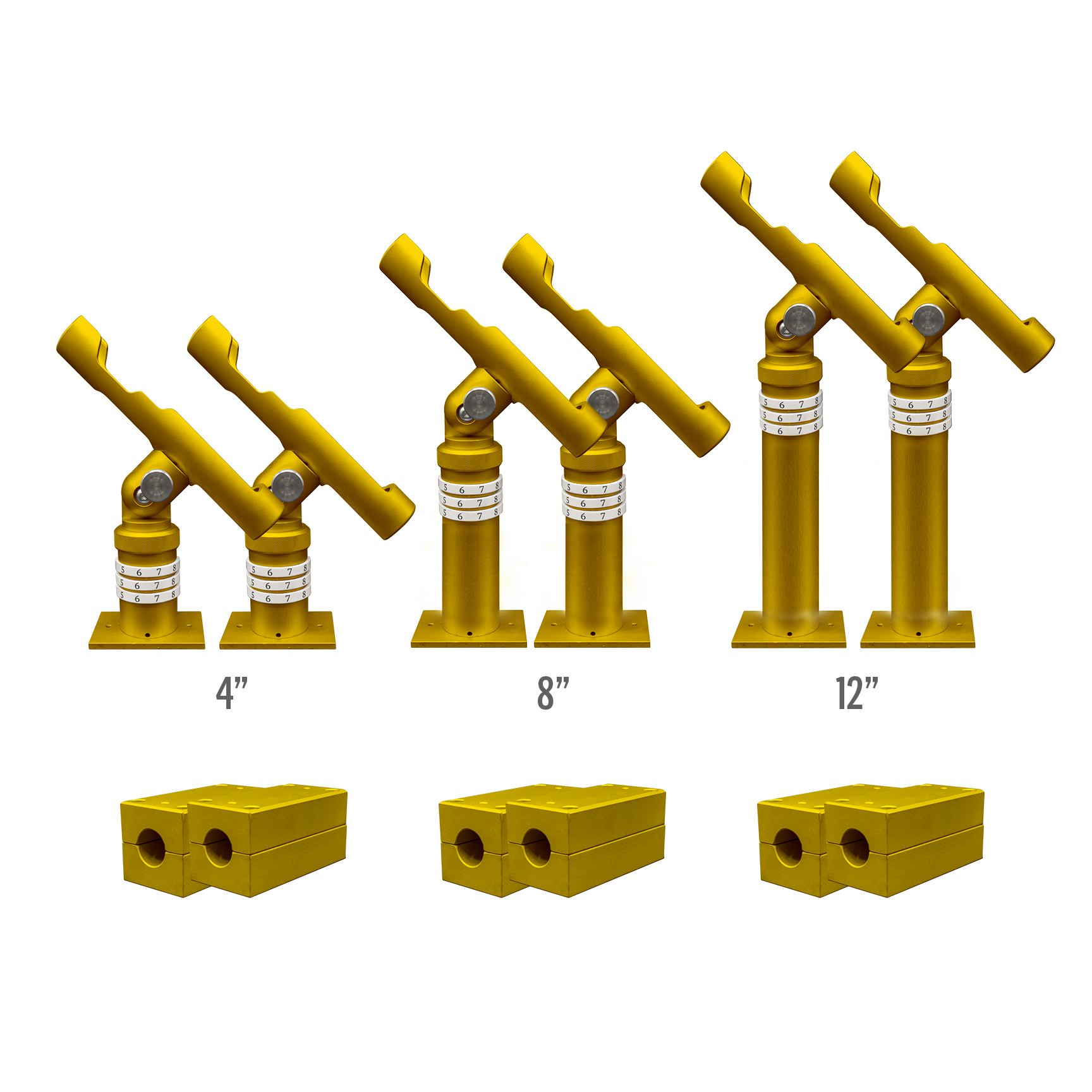 The Complete Rod Holder Bundle (Rail Mount System) – Fin Gear
