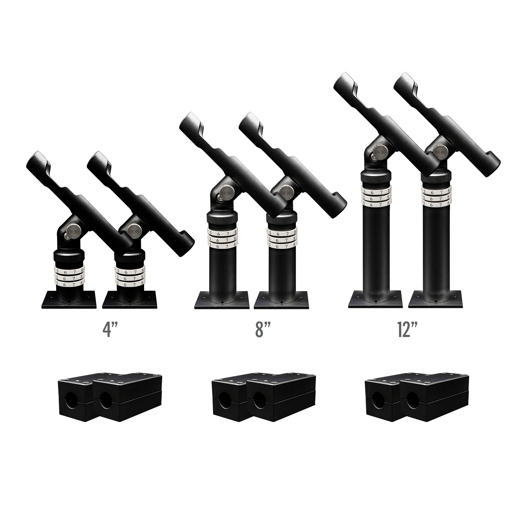 Complete Rod Holder Mounting Kit (Rail Mount System)