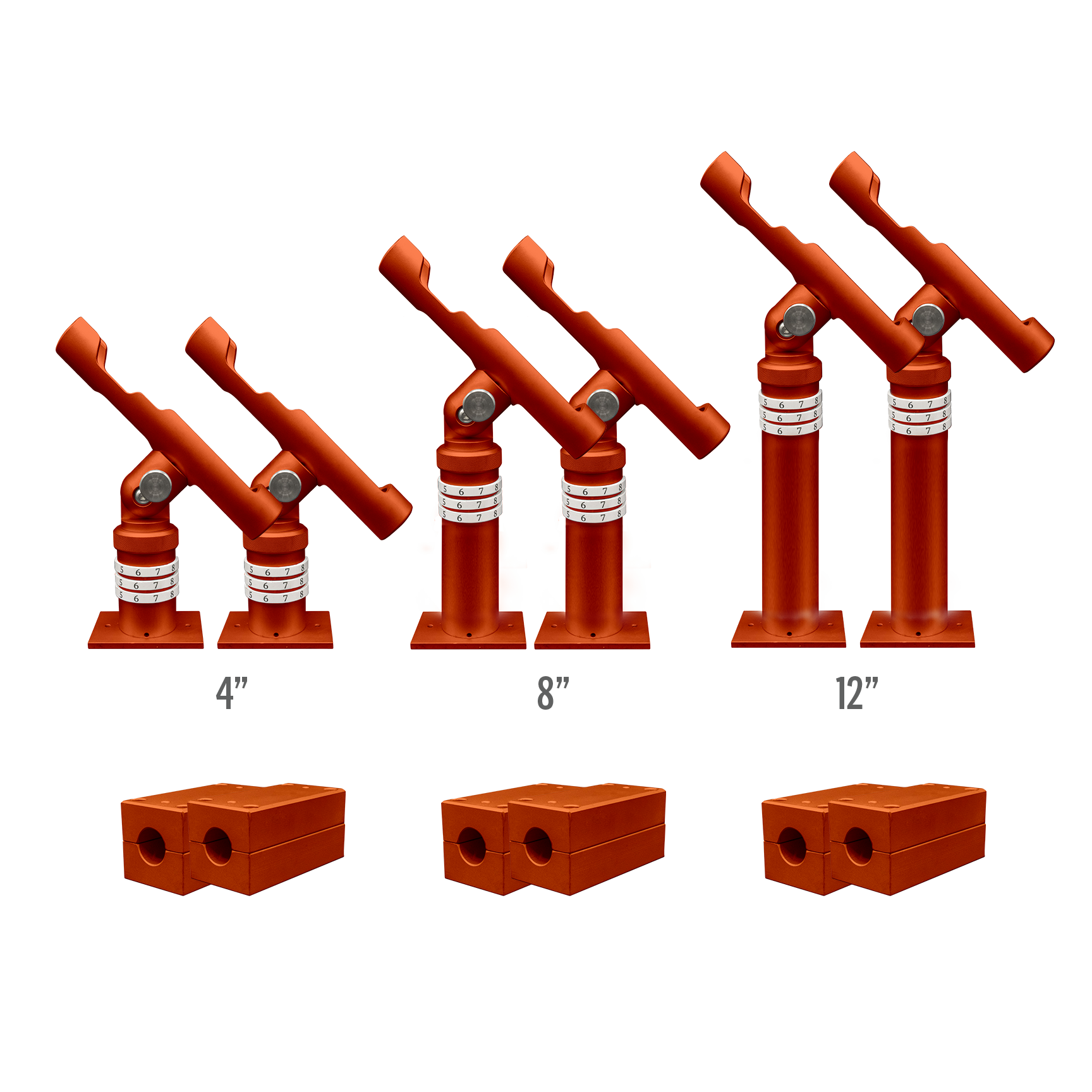 Complete Rod Holder Mounting Kit (Rail Mount System)