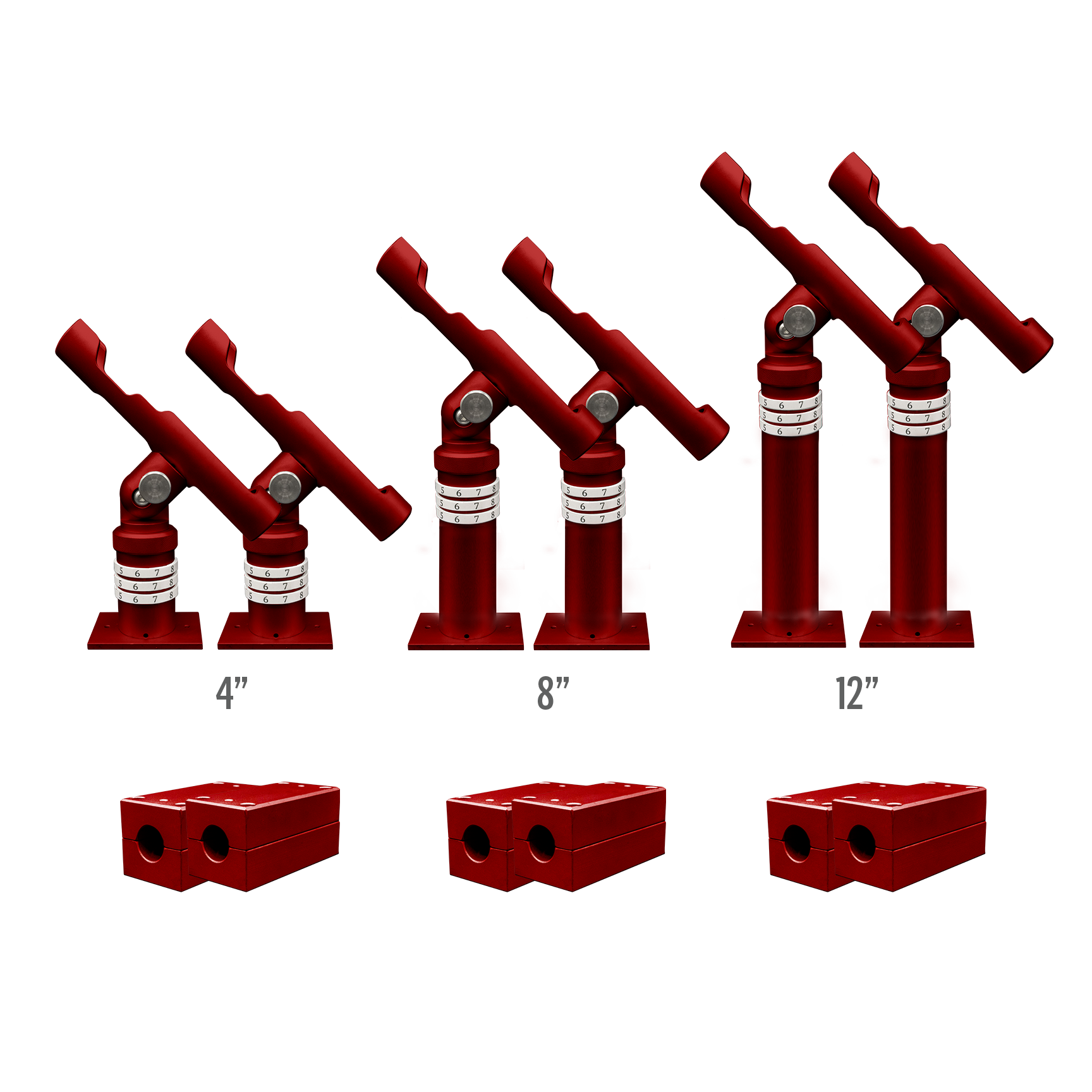 Complete Rod Holder Mounting Kit (Rail Mount System)