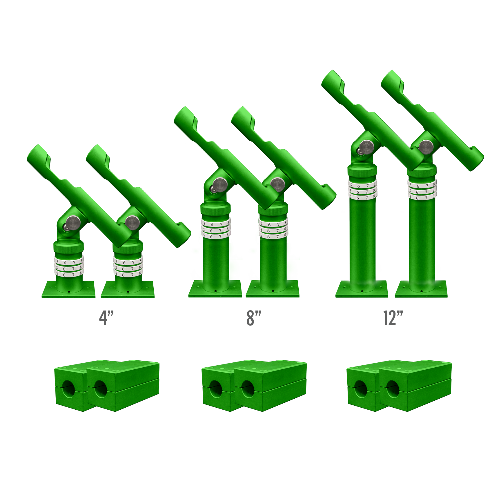 Complete Rod Holder Mounting Kit (Rail Mount System)