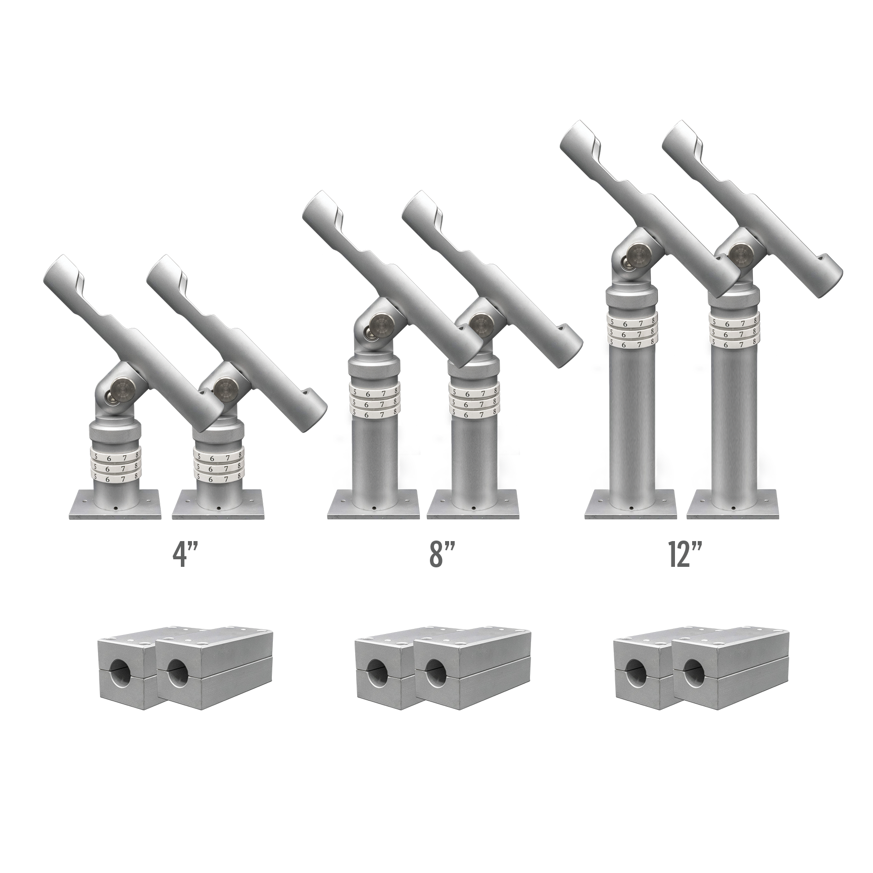 Complete Rod Holder Mounting Kit (Rail Mount System)
