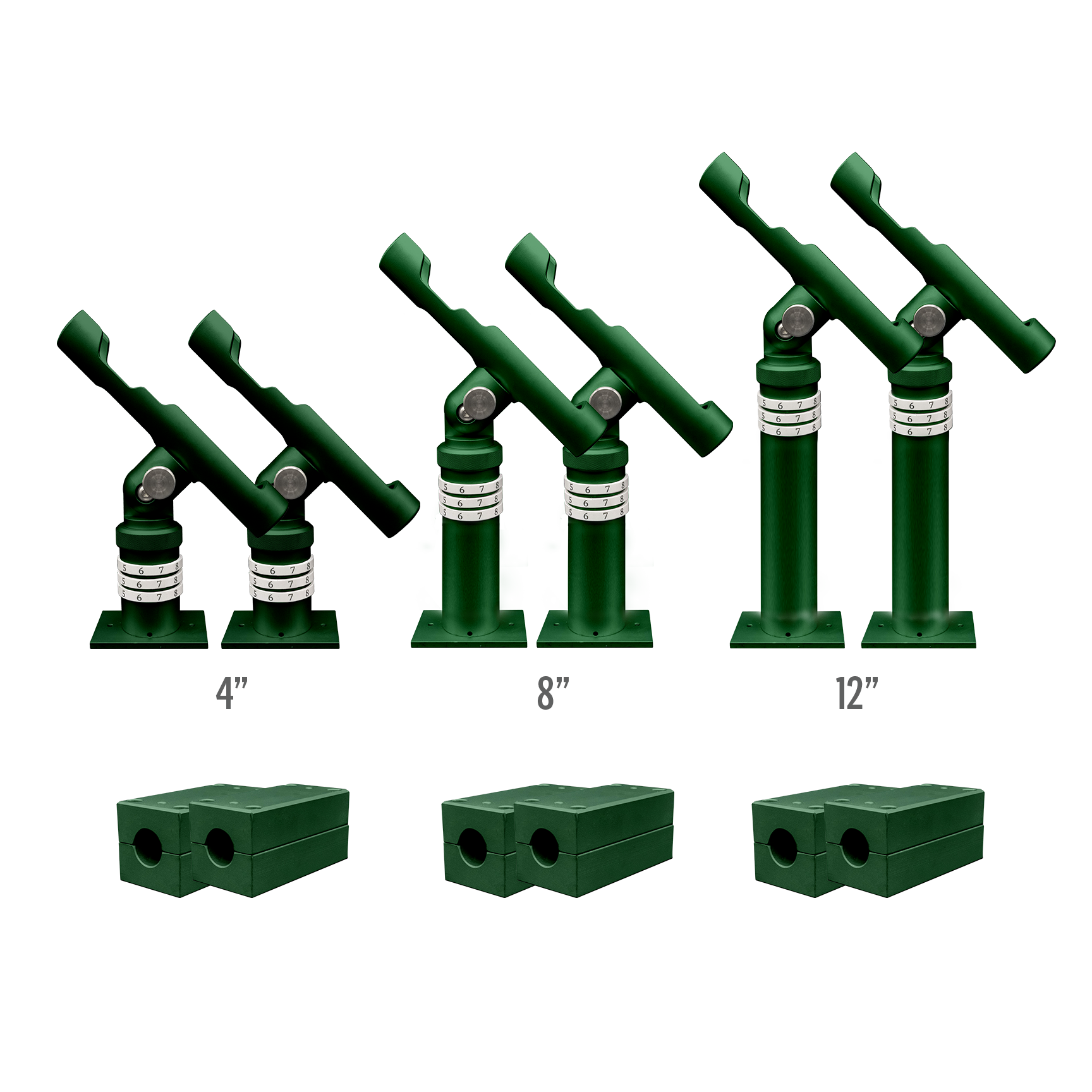 Complete Rod Holder Mounting Kit (Rail Mount System)