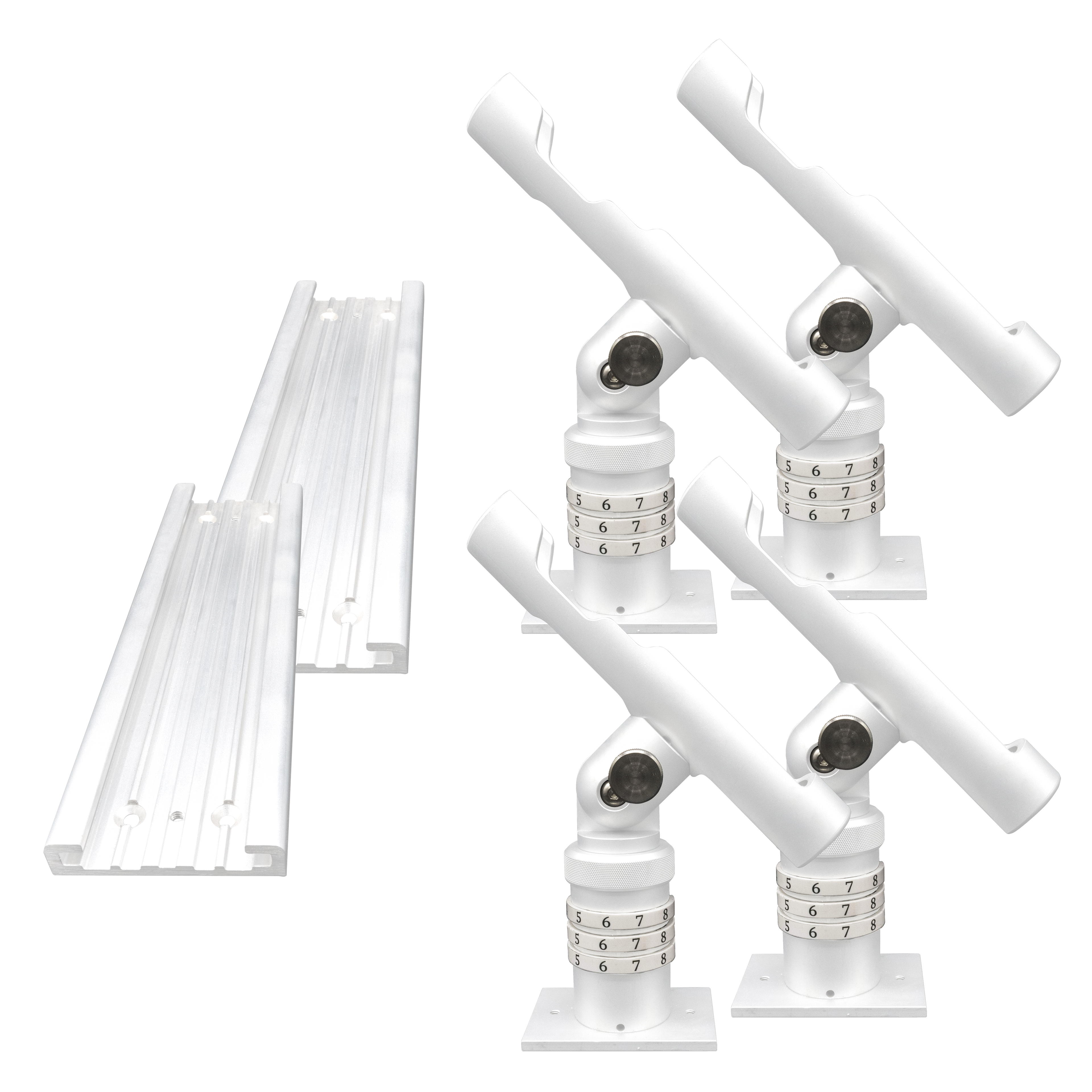 fishing rod holder track system Rod Holder with Tracks Complete Kit