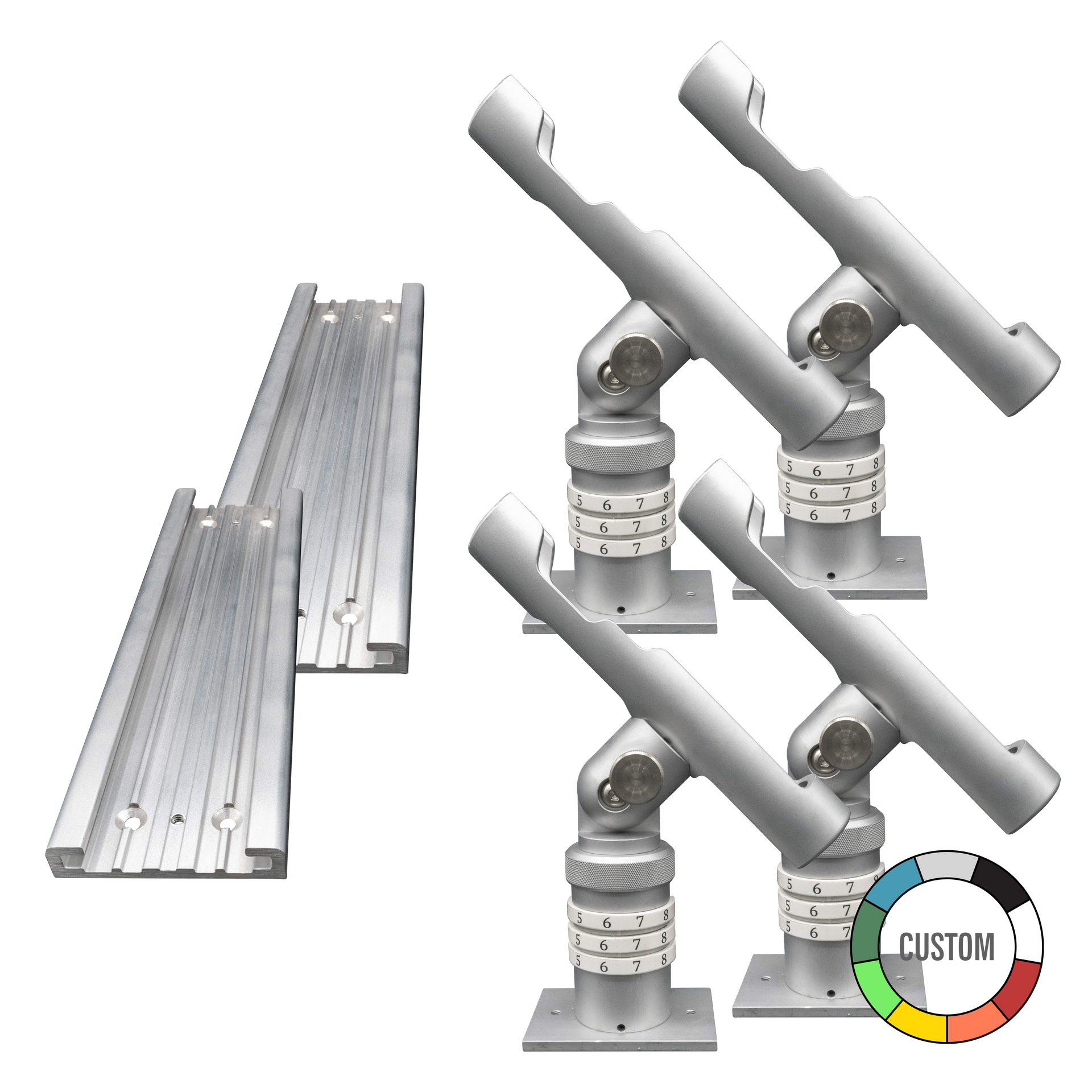 track mounted fishing rod holder Rod Holder with Tracks Complete Kit