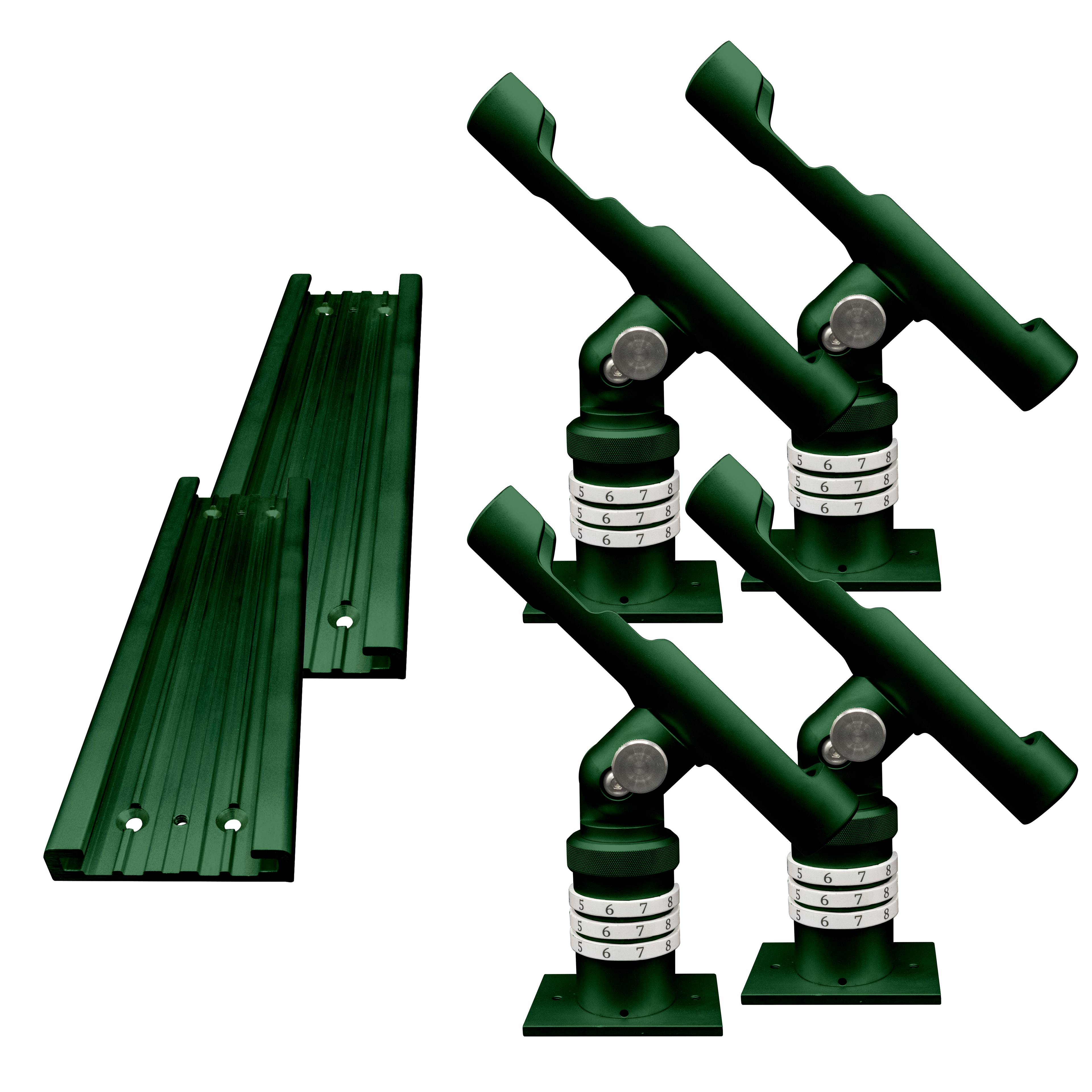 Rod Holder with Tracks Complete Kit