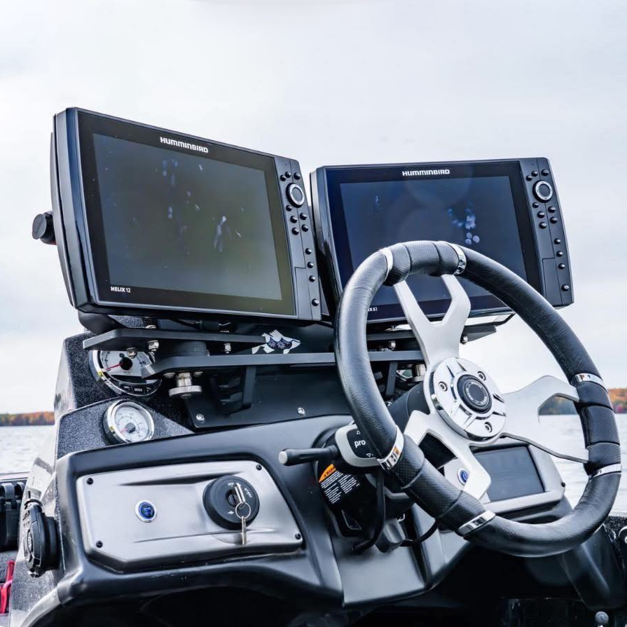dual fish finders Dual Side-By-Side Graph Mount – Fin Gear