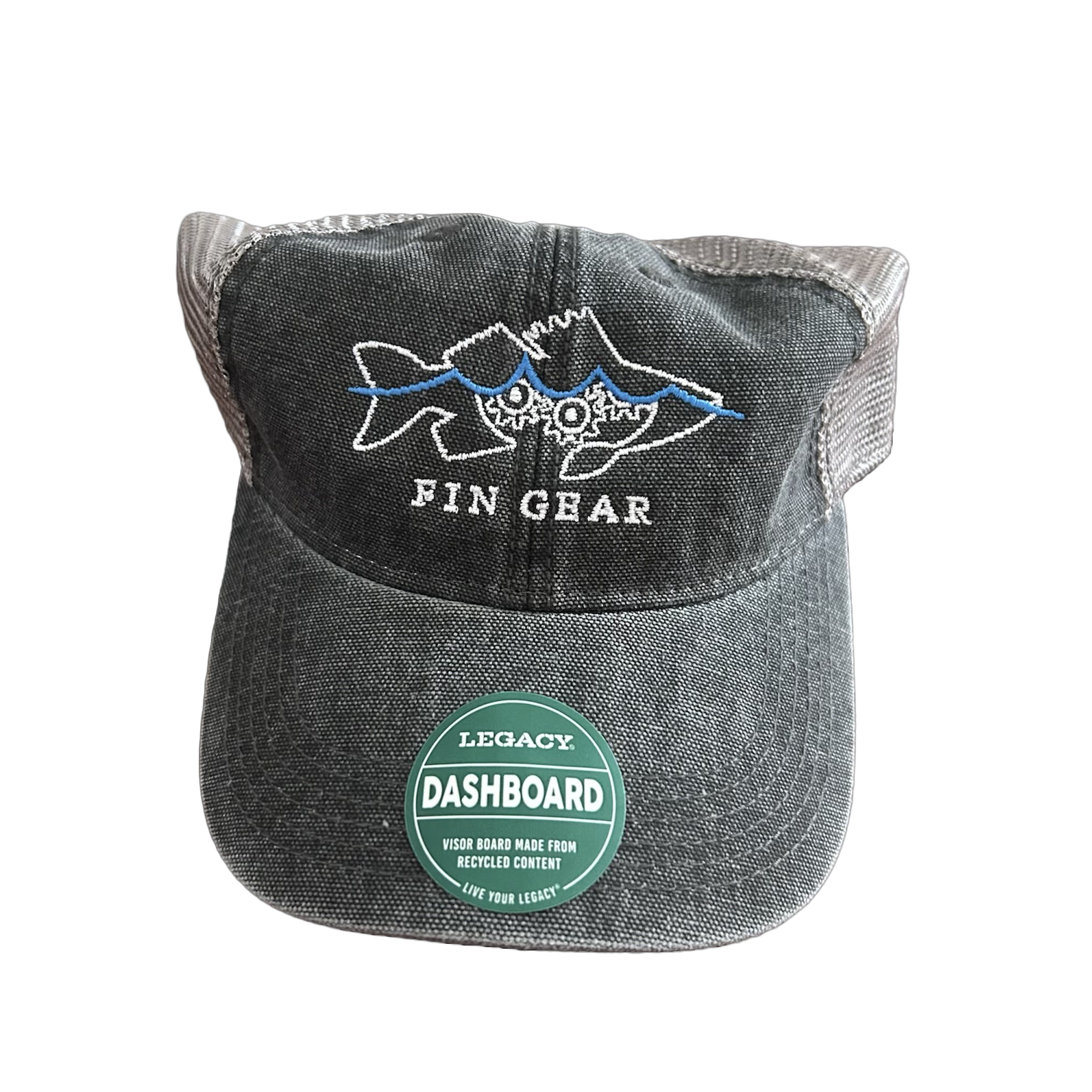 Fin Gear Legacy Embroidered Hat (Black/Grey)